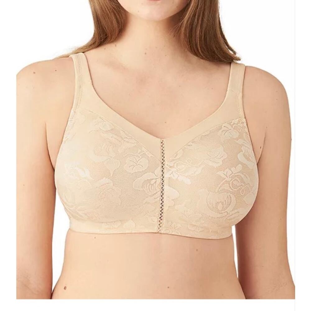 Wacoal Awareness Wireless Bra Size 38D Sand Nude Beige Comfort Lightweight 85276